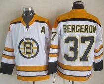 Boston Bruins -37 Patrice Bergeron White CCM Throwback Stitched NHL Jersey Boston Bruins -37 Patrice Bergeron White CCM Throwback Stitched NHL Jersey
