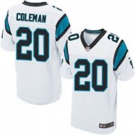 Nike Carolina Panthers -20 Kurt Coleman White Stitched NFL Elite Jersey
