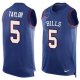Nike Buffalo Bills -5 Tyrod Taylor Royal Blue Team Color Stitched NFL Limited Tank Top Jersey