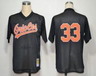 Mitchell and Ness Baltimore Orioles #33 Eddie Murray Throwback Black Stitched MLB Jersey