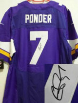 2013 New Minnesota Vikings -7 Christian Ponder Purple Jerseys(Signed Elite) 2013 New Minnesota Vikings -7 Christian Ponder Purple Jerseys(Signed Elite)