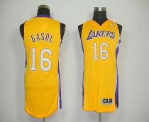 Revolution 30 Los Angeles Lakers -16 Pau Gasol Yellow Stitched NBA Jersey Revolution 30 Los Angeles Lakers -16 Pau Gasol Yellow Stitched NBA Jersey