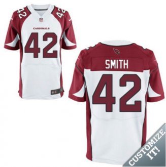 Nike Arizona Cardinals -42 Smith Jersey White Elite Road Jersey