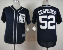 Detroit Tigers #52 Yoenis Cespedes Navy Blue Cool Base Stitched MLB Jersey Detroit Tigers #52 Yoenis Cespedes Navy Blue Cool Base Stitched MLB Jersey
