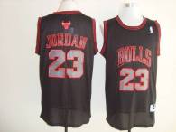 Chicago Bulls -23 Michael Jordan Black Graystone Fashion Stitched NBA Jersey
