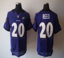Nike Ravens -20 Ed Reed Purple Team Color With Art Patch Stitched NFL Elite Jersey Nike Ravens -20 Ed Reed Purple Team Color With Art Patch Stitched NFL Elite Jersey