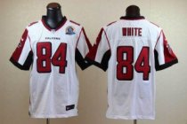 Nike Falcons 84 Roddy White White With Hall of Fame 50th Patch Stitched NFL Elite Jersey Nike Falcons 84 Roddy White White With Hall of Fame 50th Patch Stitched NFL Elite Jersey