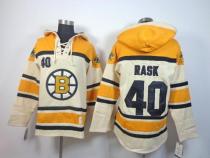 Boston Bruins -40 Tuukka Rask Cream Sawyer Hooded Sweatshirt Stitched NHL Jersey Boston Bruins -40 Tuukka Rask Cream Sawyer Hooded Sweatshirt Stitched NHL Jersey
