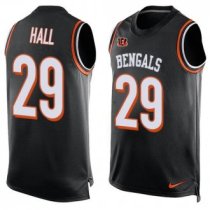 Nike Bengals -29 Leon Hall Black Team Color Stitched NFL Limited Tank Top Jersey Nike Bengals -29 Leon Hall Black Team Color Stitched NFL Limited Tank Top Jersey