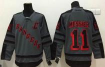 New York Rangers -11 Mark Messier Charcoal Cross Check Fashion Stitched NHL Jersey New York Rangers -11 Mark Messier Charcoal Cross Check Fashion Stitched NHL Jersey