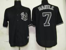 New York Yankees -7 Mickey Mantle Black Fashion Stitched MLB Jersey New York Yankees -7 Mickey Mantle Black Fashion Stitched MLB Jersey