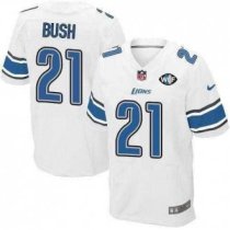Nike Lions -21 Reggie Bush White With WCF Patch Jersey Nike Lions -21 Reggie Bush White With WCF Patch Jersey