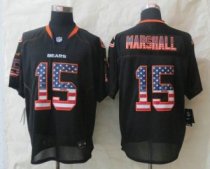 New Nike Chicago Bears -15 Brandon Marshall USA Flag Fashion Black Elite Jerseys New Nike Chicago Bears -15 Brandon Marshall USA Flag Fashion Black Elite Jerseys