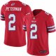 Nike Bills -2 Nathan Peterman Red Stitched NFL Limited Rush Jersey