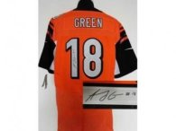 NEW jerseys cincinnati bengals -18 green Orange(Elite signature)