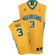 New Orleans Pelicans -3 Chris Paul Stitched Yellow NBA Jersey
