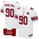 Nike New York Giants #90 Jason Pierre-Paul White With 1925-2014 Season Patch Men's Stitched NFL Elit
