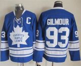 Toronto Maple Leafs -93 Doug Gilmour Blue CCM Throwback Third Stitched NHL Jersey