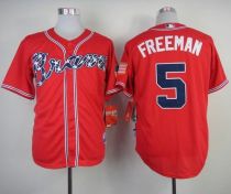 Atlanta Braves #5 Freddie Freeman Red Cool Base Stitched MLB Jersey Atlanta Braves #5 Freddie Freeman Red Cool Base Stitched MLB Jersey