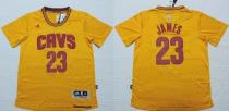 Cleveland Cavaliers -23 LeBron James Yellow Short Sleeve Stitched NBA Jersey Cleveland Cavaliers -23 LeBron James Yellow Short Sleeve Stitched NBA Jersey