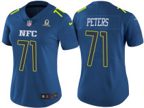 WOMEN'S NFC 2017 PRO BOWL PHILADELPHIA EAGLES #71 JASON PETERS BLUE GAME JERSEY