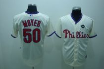 Philadelphia Phillies #50 Jamie Moyer Stitched Cream MLB Jersey Philadelphia Phillies #50 Jamie Moyer Stitched Cream MLB Jersey