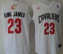 Cleveland Cavaliers -23 LeBron James White King James Stitched NBA Jersey Cleveland Cavaliers -23 LeBron James White King James Stitched NBA Jersey
