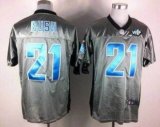 Nike Lions -21 Reggie Bush Grey Shadow With WCF Patch Jersey