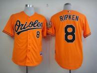 Baltimore Orioles #8 Cal Ripken Orange Cool Base Stitched MLB Jersey