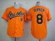 Baltimore Orioles #8 Cal Ripken Orange Cool Base Stitched MLB Jersey
