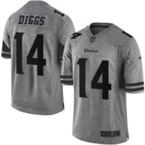 Nike Minnesota Vikings -14 Stefon Diggs Gray Stitched NFL Limited Gridiron Gray Jersey Nike Minnesota Vikings -14 Stefon Diggs Gray Stitched NFL Limited Gridiron Gray Jersey
