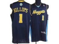 Denver Nuggets -1 Chauncey Billups Stitched Dark Blue NBA Jersey