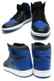 Authentic Air Jordan 1 Retro Hi OG  Black and Varsity Royal