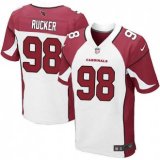 Nike Arizona Cardinals -98 Rucker Jersey White Elite Road Jersey