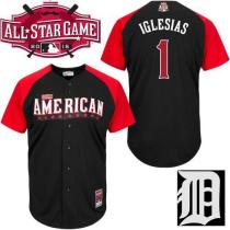 Detroit Tigers #1 Jose Iglesias Black 2015 All-Star American League Stitched MLB Jersey Detroit Tigers #1 Jose Iglesias Black 2015 All-Star American League Stitched MLB Jersey