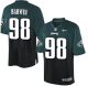Nike Eagles -98 Connor Barwin Midnight Green Black Stitched NFL Elite Fadeaway Fashion Jersey
