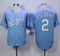 Kansas City Royals -2 Alcides Escobar Light Blue Alternate 1 New Cool Base Stitched MLB Jersey Kansas City Royals -2 Alcides Escobar Light Blue Alternate 1 New Cool Base Stitched MLB Jersey