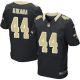 Nike New Orleans Saints #44 Hau'oli Kikaha Black Team Color Men's Stitched NFL Elite Jersey