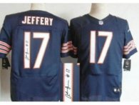 Nike Chicago Bears 17 Alshon Jeffery Blue Signed Elite NFL Jerseys