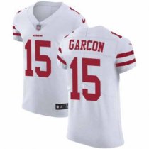Nike 49ers -15 Pierre Garcon White Stitched NFL Vapor Untouchable Elite Jersey