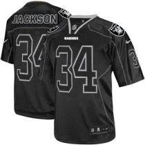 Nike Oakland Raiders #34 Bo Jackson Lights Out Black Men's Stitched NFL Elite Jersey Nike Oakland Raiders #34 Bo Jackson Lights Out Black Men's Stitched NFL Elite Jersey