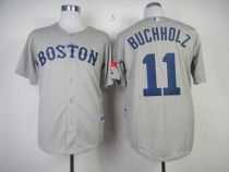 Boston Red Sox #11 Clay Buchholz Grey Cool Base Stitched MLB Jersey Boston Red Sox #11 Clay Buchholz Grey Cool Base Stitched MLB Jersey