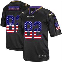 Nike Ravens -82 Torrey Smith Black Men's Stitched NFL Elite USA Flag Fashion Jersey Nike Ravens -82 Torrey Smith Black Men's Stitched NFL Elite USA Flag Fashion Jersey