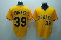 Mitchell and Ness Pittsburgh Pirates #39 Dave Parker Stitched Yellow Throwback MLB Jersey