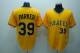 Mitchell and Ness Pittsburgh Pirates #39 Dave Parker Stitched Yellow Throwback MLB Jersey