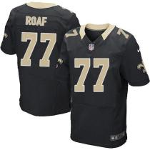 Nike New Orleans Saints #77 Willie Roaf Black Team Color Men's Stitched NFL Elite Jersey Nike New Orleans Saints #77 Willie Roaf Black Team Color Men's Stitched NFL Elite Jersey