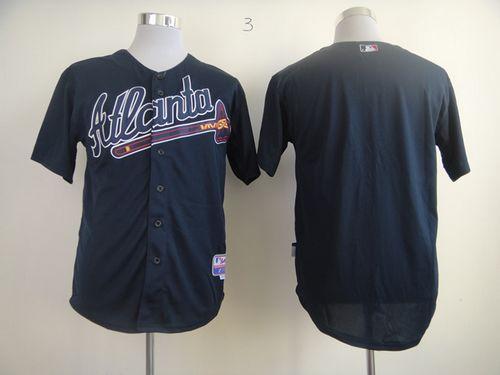 Atlanta Braves Blank Blue Alternate Stitched MLB Jersey