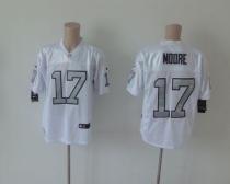 Nike Oakland Raiders #17 Denarius Moore White Silver No Men's Stitched NFL Elite Jersey Nike Oakland Raiders #17 Denarius Moore White Silver No Men's Stitched NFL Elite Jersey