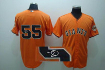MLB San Francisco Giants #55 Tim lincecum Stitched Orange Autographed Jersey MLB San Francisco Giants #55 Tim lincecum Stitched Orange Autographed Jersey