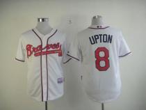 Atlanta Braves #8 Justin Upton White Cool Base Stitched MLB Jersey Atlanta Braves #8 Justin Upton White Cool Base Stitched MLB Jersey